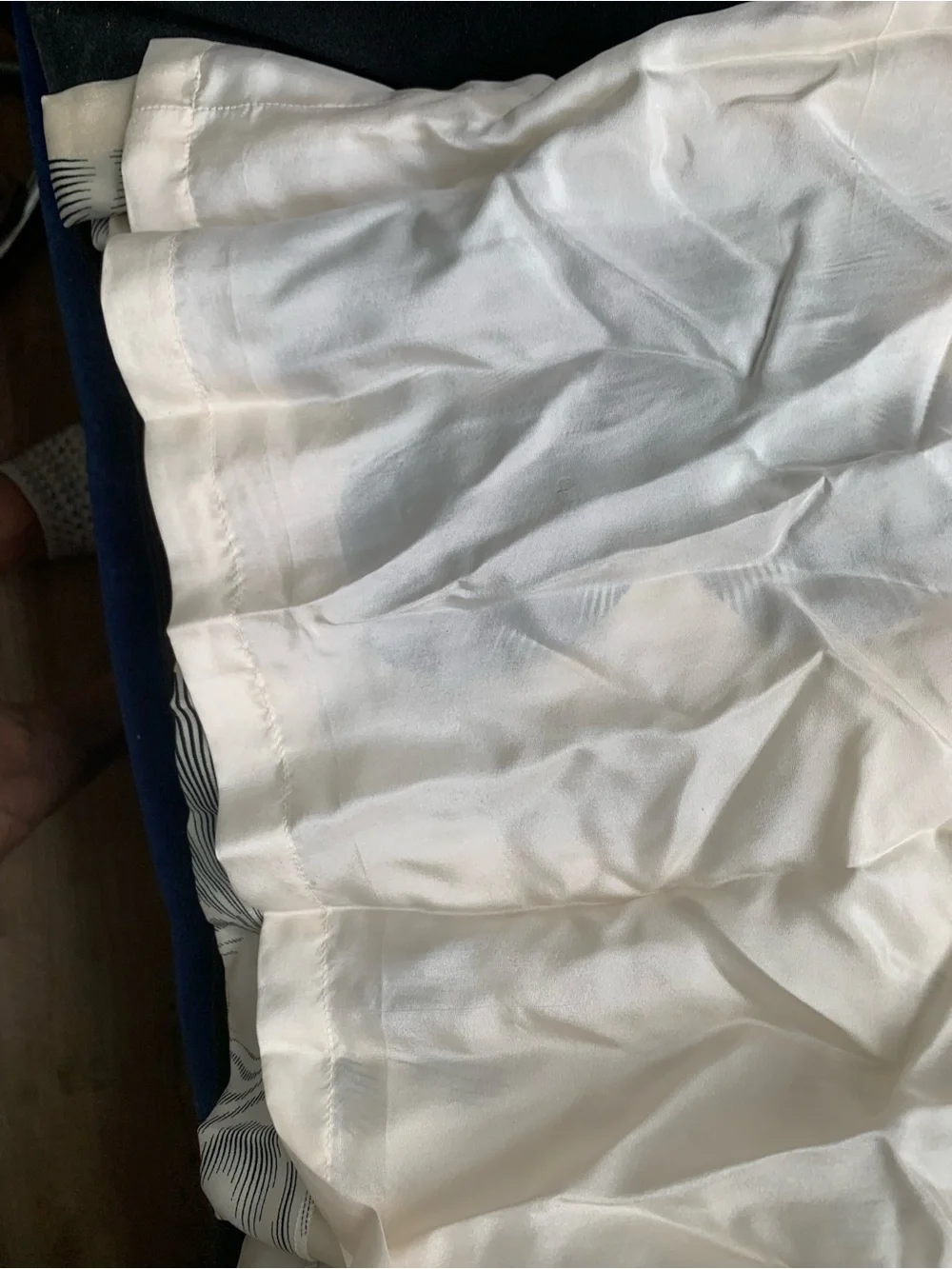 CHANEL Vintage around 2005 white /black floral Dress